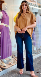 BLUSA AMANDA CAPRY CAMEL